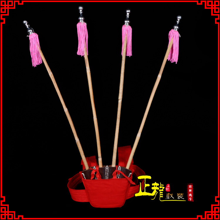 邯郸戏装戏曲用品靠旗男女大靠 靠板 正宗牛皮旗杆旗架