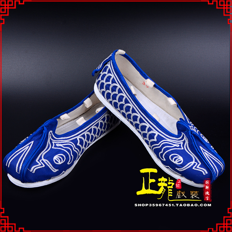 邯郸戏鞋舞台演出鞋水路英雄三义斋布底鱼鳞洒